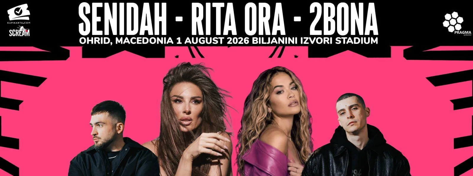 Rita Ora, Senidah & 2 Bona @Stadion Biljanini Izvori - Ohrid