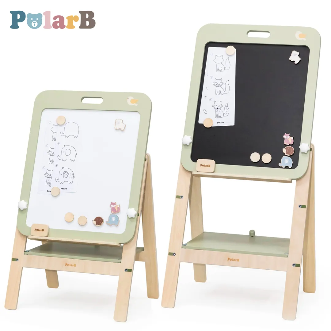 Дрвена двострана табла за цртање PolarB