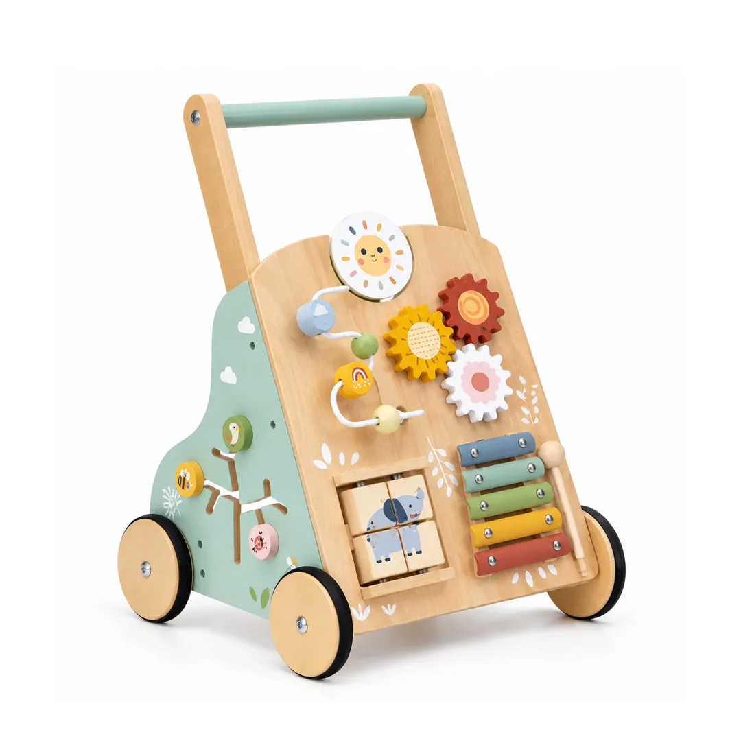 Дрвена проодувалка со активности Tooky Toy