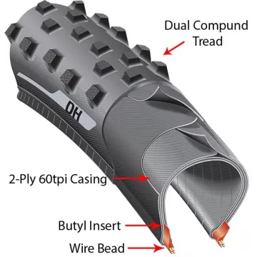 Maxxis Minion DHR II 26x2.40 WIRE ETB72907200 ST DH