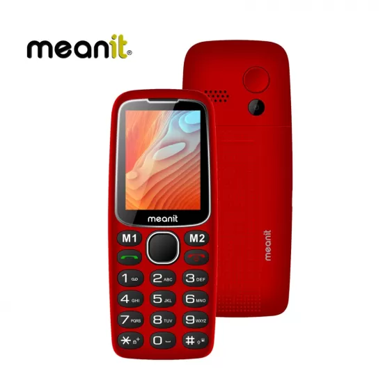 1Mobile Phone MeanIT Senior 10 Plus Red