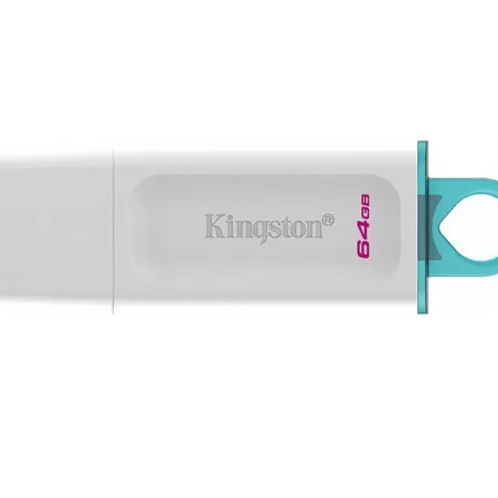 1USB Drive 64GB Kingston DataTraveler Exodia Gen1 USB 3.2 White