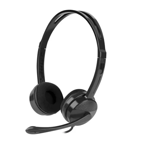 1Headphones Natec Canary Go w/Microphone Black 4-Pin