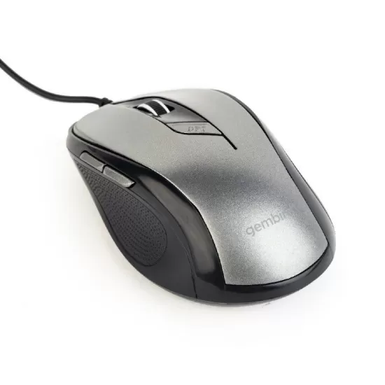1Mouse Gembird MUS-6B-01 Optical Black/Spacegrey 1600DPI USB