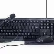 1Gembird Office Set 4IN1 Keyboard+Mouse+Headphones+Mouse Pad
