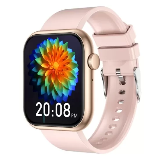 1North Edge Healthcare Watch QX7PRO Pink with Heart Rate, Blood Oxygen, Bluetooth Call