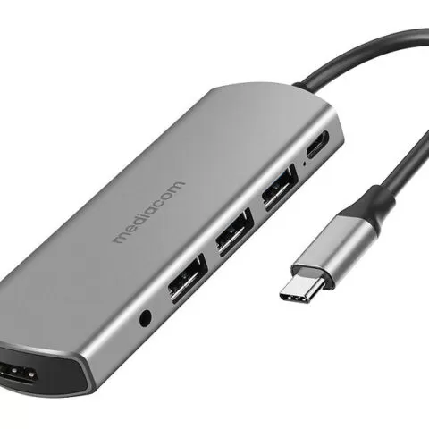 1MEDIACOM C309 TYPE-C DOCKING STATION 3XUSB 3.0/HDMI 4K/TYPE-C POWER DELIVERY 87W