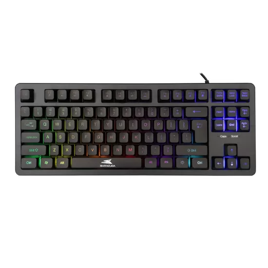 1Keyboard Barracuda Gaming Krill TKL RGB Black
