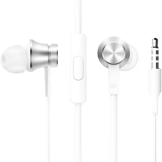 1XIAOMI MI BASIC EARPOHNES IN EAR SILVER WHITE
