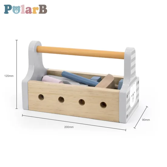 Дрвен сет со алати PolarB