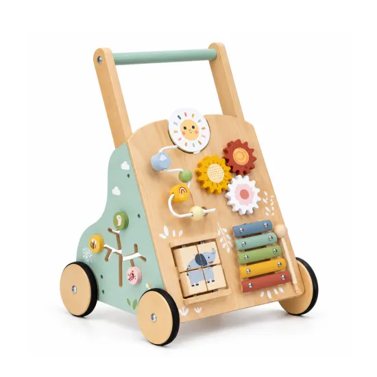Дрвена проодувалка со активности Tooky Toy